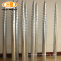 Hot dip galvanized no dig screw ground anchor